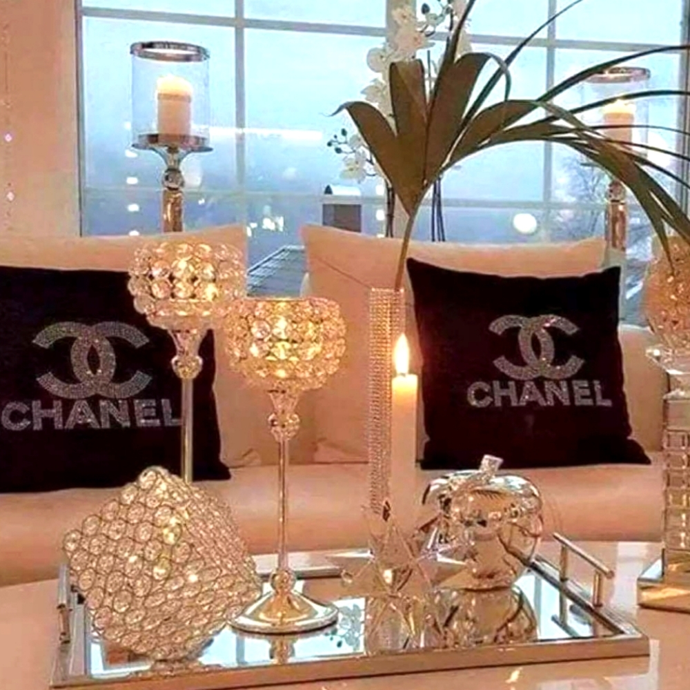 Set of Bling  20×20 Accents Black pillows